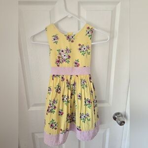 Rare Editions Yellow Pleated Sundress Halter Wedding Guest
